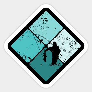 Retro Fishing Sticker